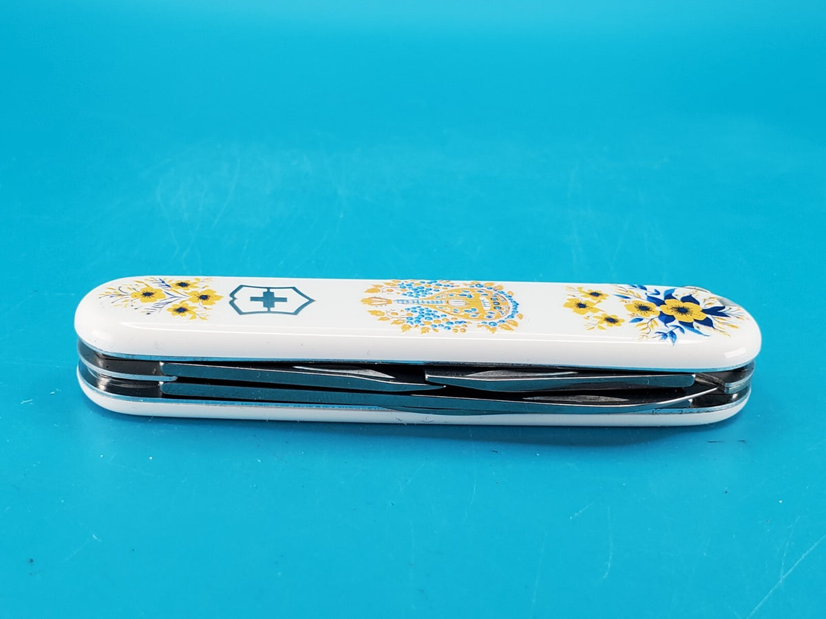 Victorinox Spartan White with Yellow Flowers & Blossom Swiss Army Knife! NEW!