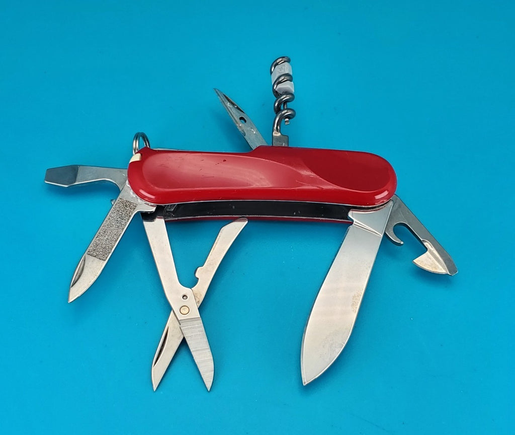 Victorinox Delemont Evo S14 Swiss Army Knife Multi Tool! 85mm Red