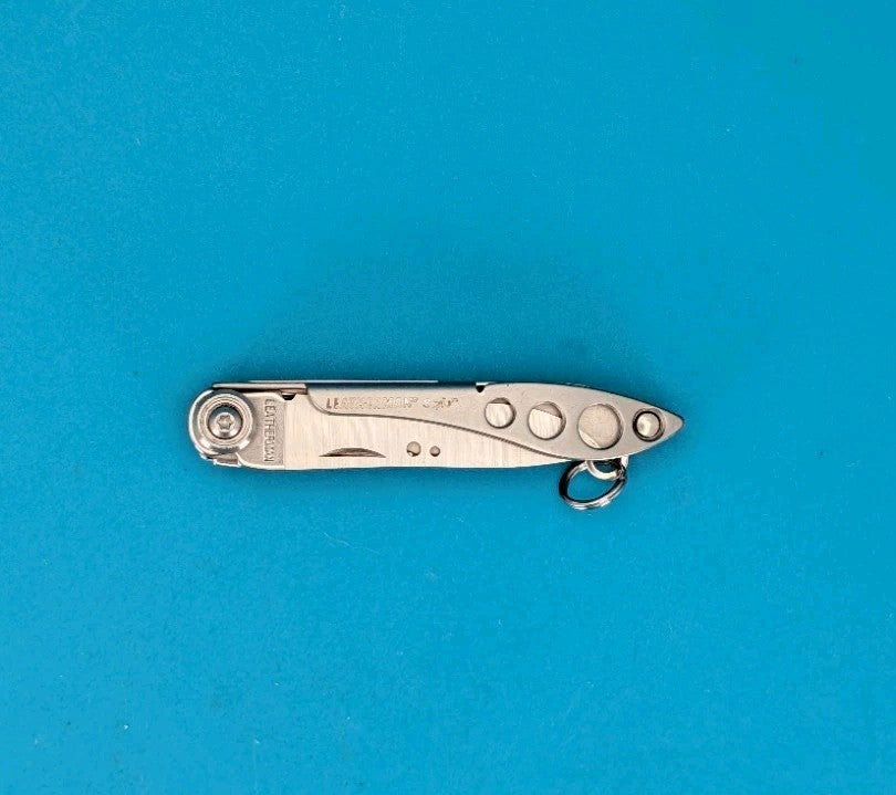 Vintage Original Leatherman Style Red Knife Scissors Multi Tool!