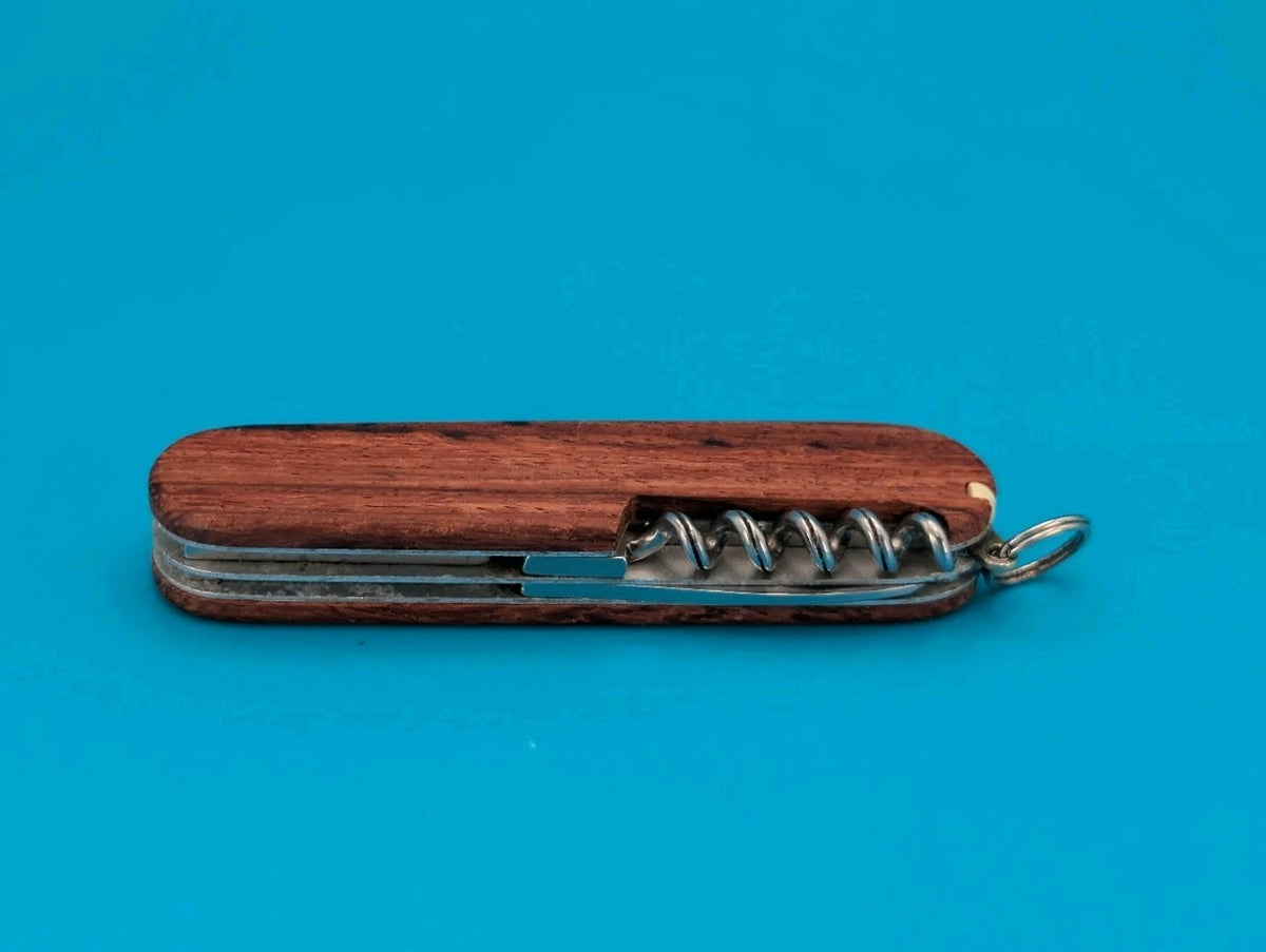 Vintage Victoria Victorinox Spartan Swiss Army Knife Multi Tool! Wood Scales!