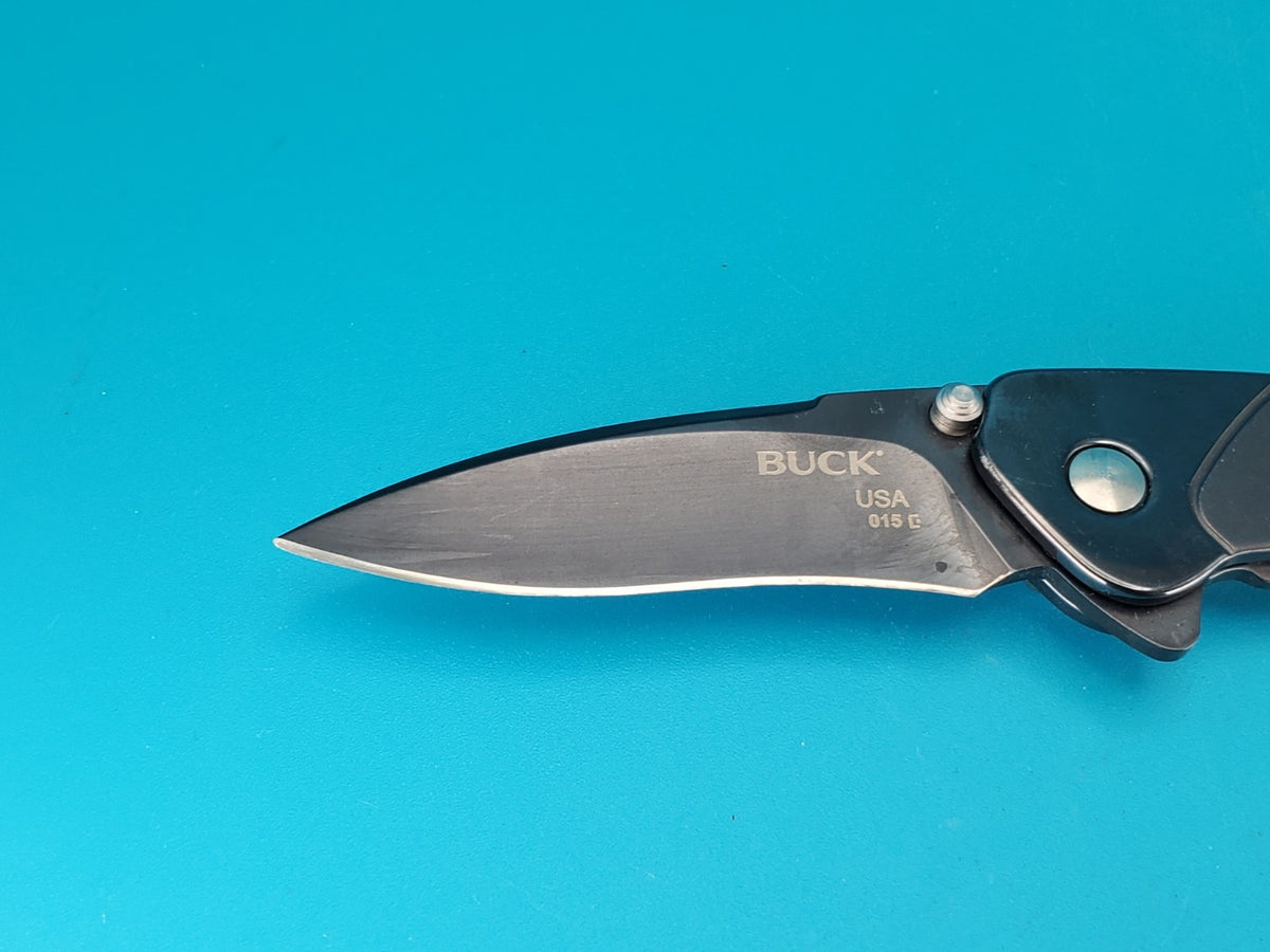 BUCK KNIFE 015 LUX MED AVID BOS 13C26 SANDVIK FRAME LOCK PLAIN EDGE POCKET KNIFE