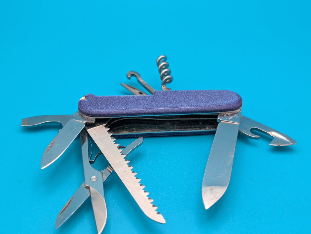 Custom Victorinox Huntsman Nebula Purple Swiss Army Knife Multi Tool!