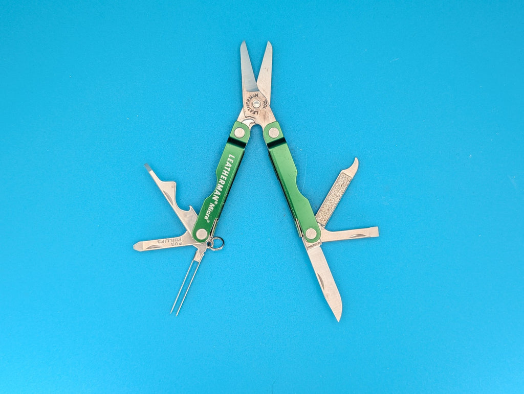 Leatherman Micra Multi-Tool Knife Scissors Key Ring! MIXED COLORS! LOT OF 5!
