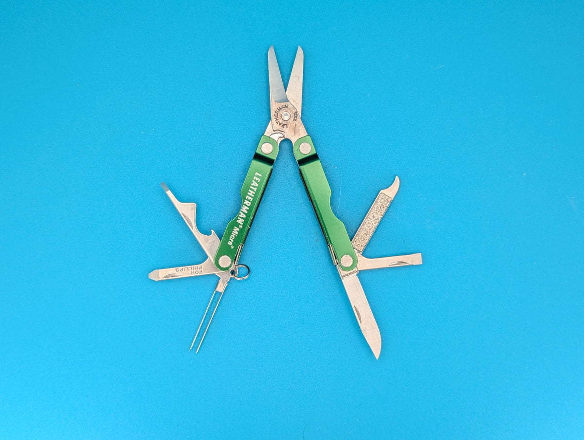 Leatherman Micra Multi-Tool Knife Scissors Key Ring! MIXED COLORS! LOT OF 5!