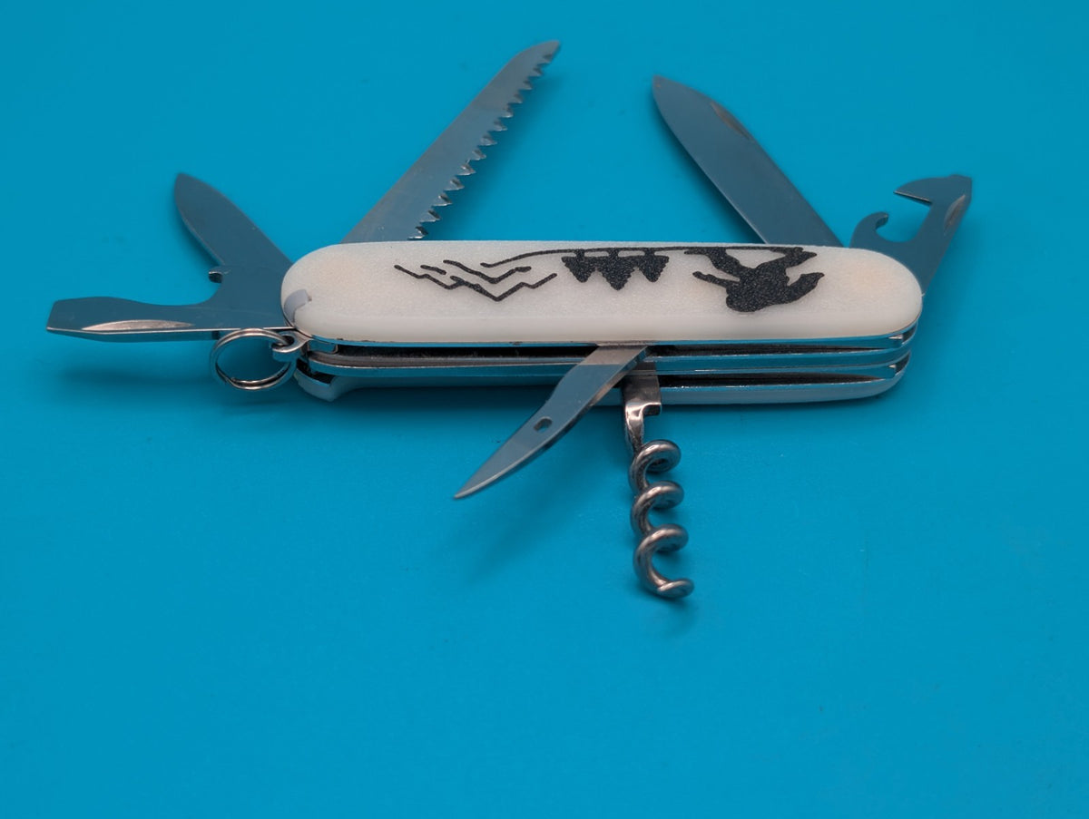 Custom Victorinox Camper Glow in the Dark Swiss Army Knife!