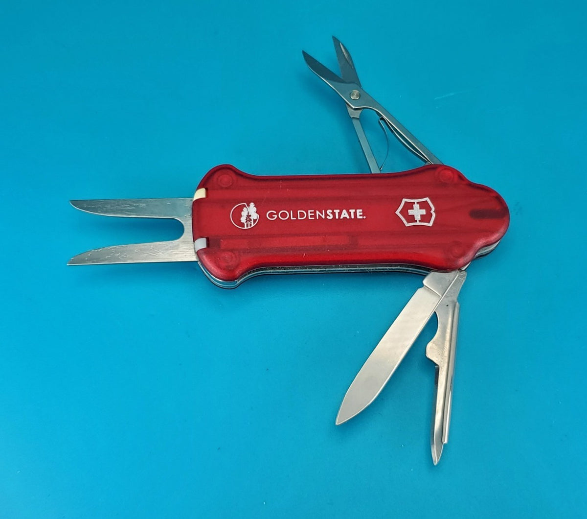 Victorinox Golf Tool Swiss Army Knife! Red Translucent! *GOLDENSTATE*
