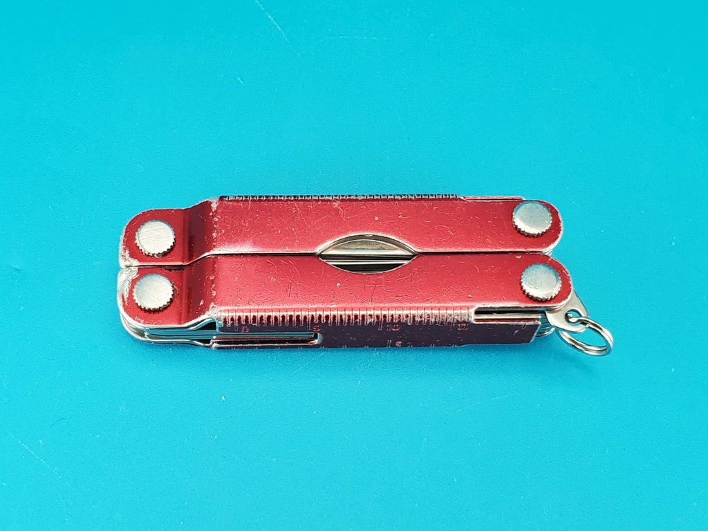 Leatherman Micra Multi-Tool, Knife, Scissors, Key Ring, Red