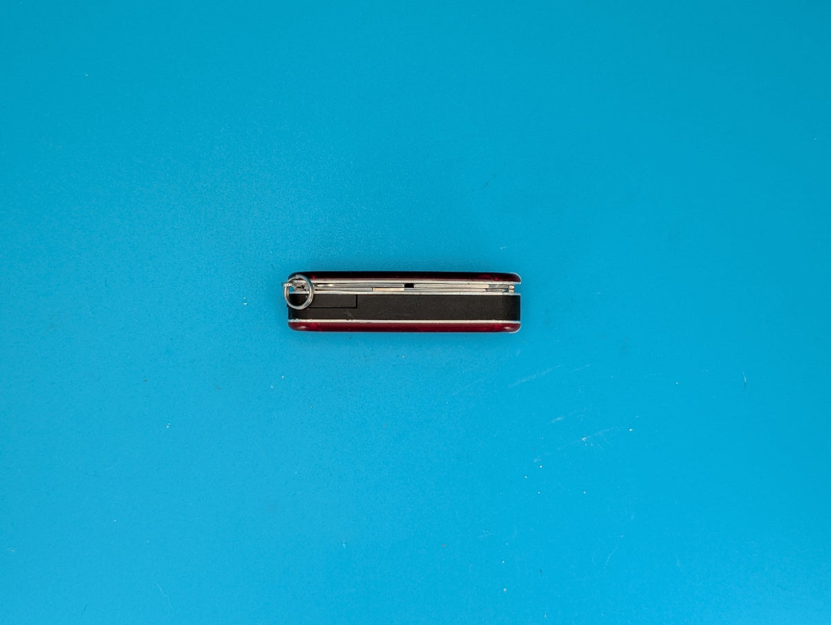 Victorinox Swiss Army Knife - Key Chain - Nail Clip 580 - Red Translucent!
