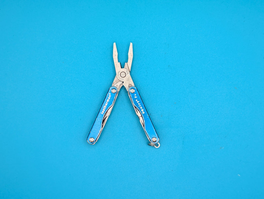 Leatherman Squirt P4 Multi-Tool, Key Ring, Retired, Blue