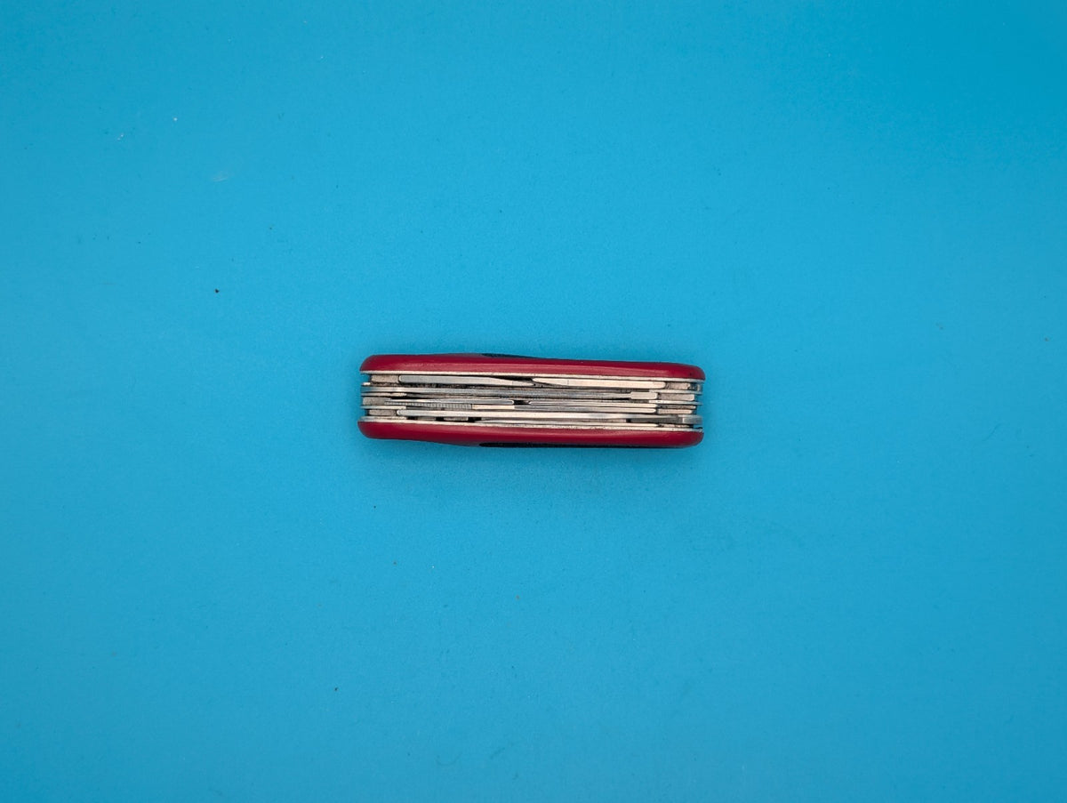 Victorinox Delemont EVOGRIP 18 Red & Black Swiss Army Knife Multi Tool!