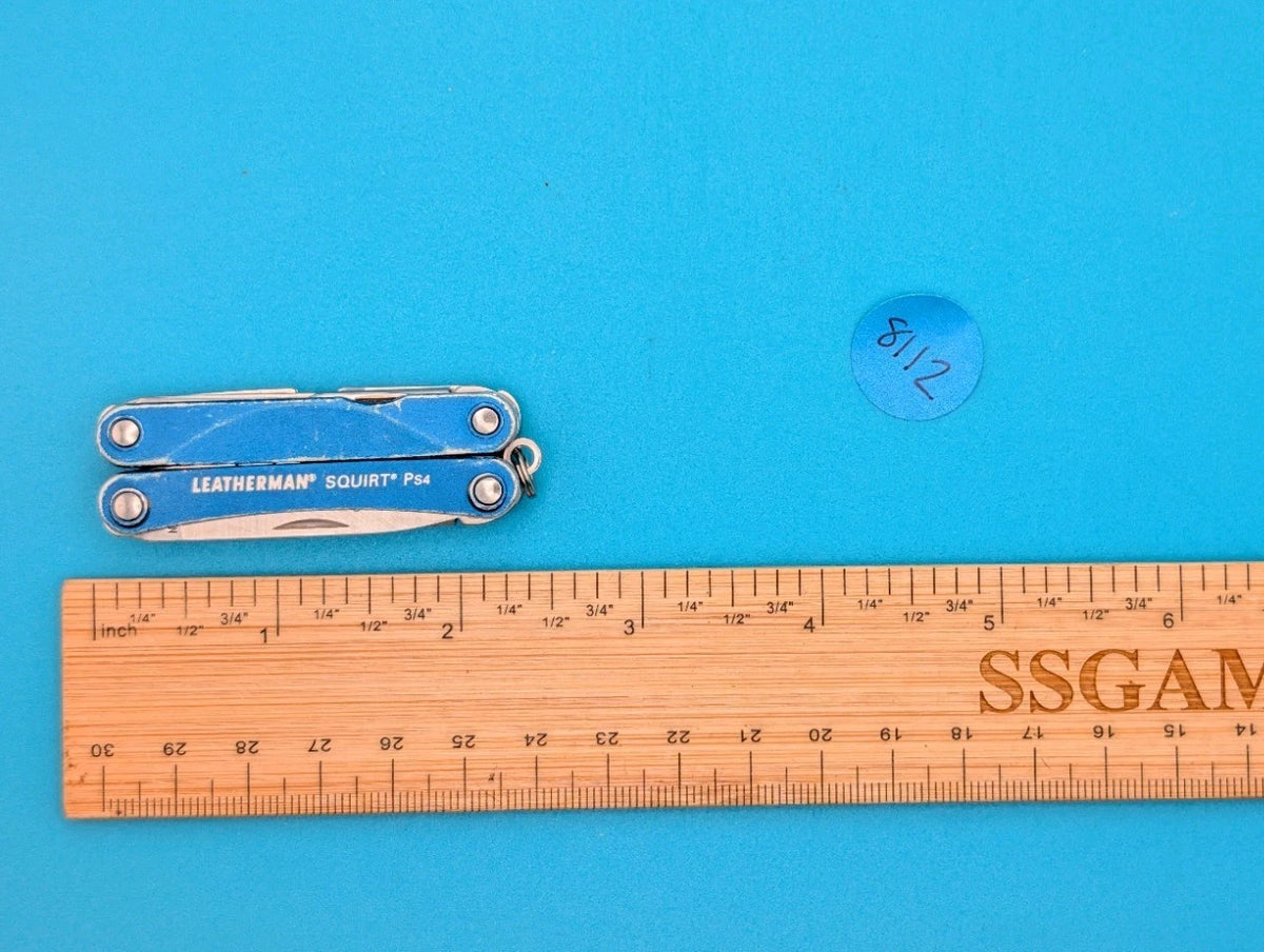 Leatherman SQUIRT PS4 Multi-Tool With Pliers Scissors Knife BLUE!