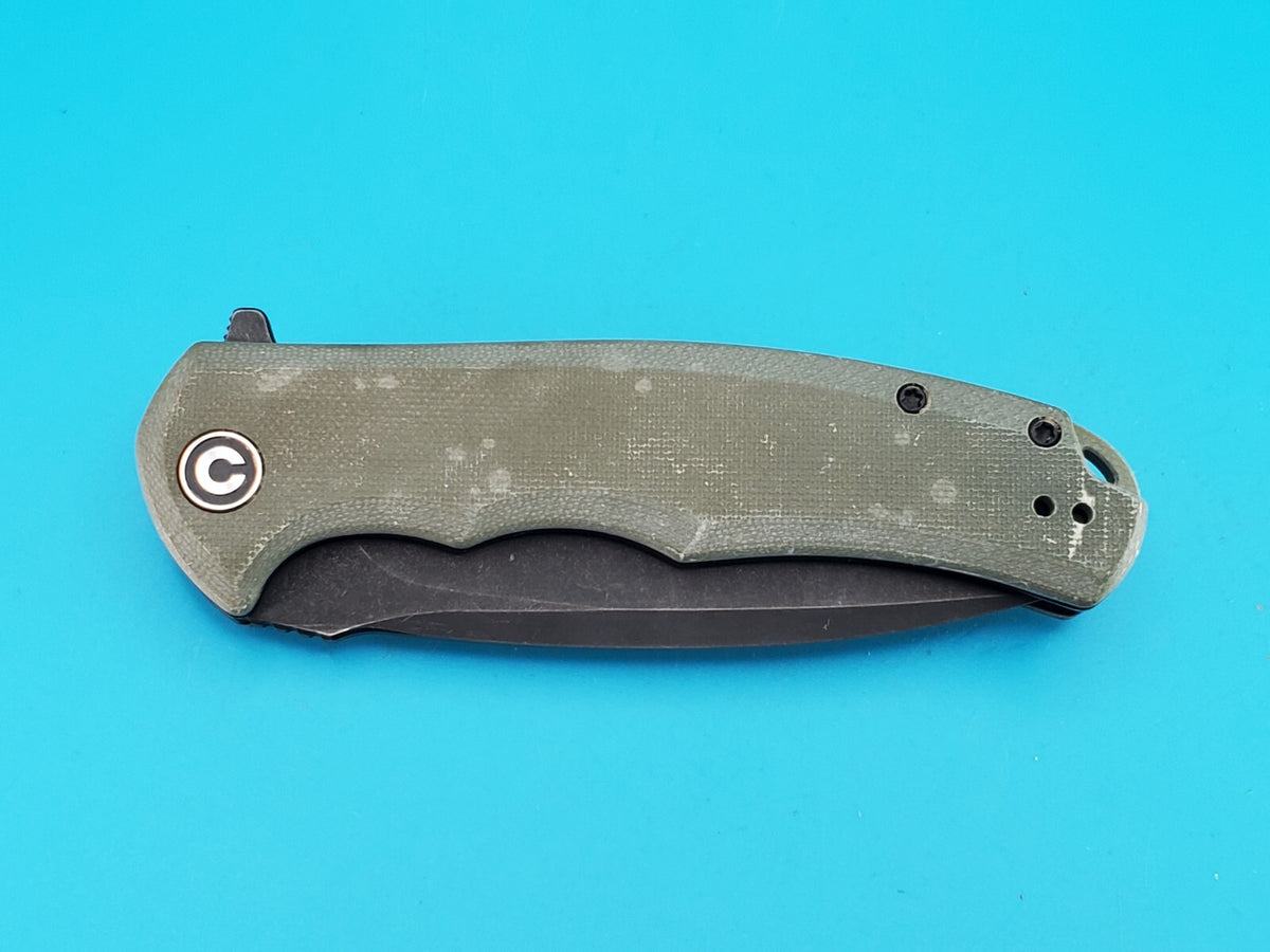 Civivi Praxis Flipper Pocket Knife Liner Lock Plain Edge Stonewashed Blade!