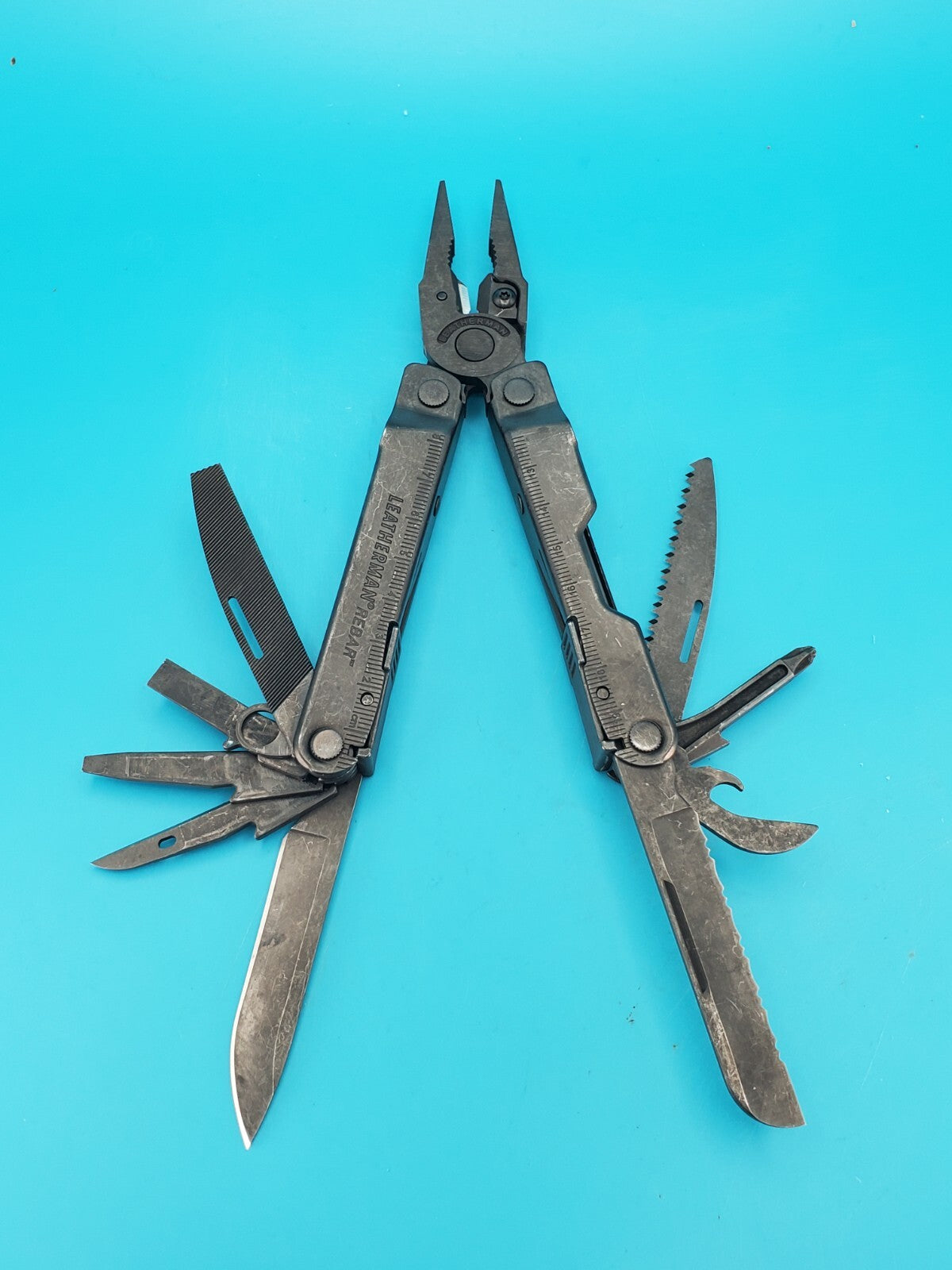 Leatherman Rebar Multi-Tool, Black Oxide, Puma on Handle