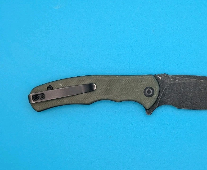 Civivi Mini Praxis Flipper Pocket Knife Liner Lock Plain Edge Blade! Olive Green