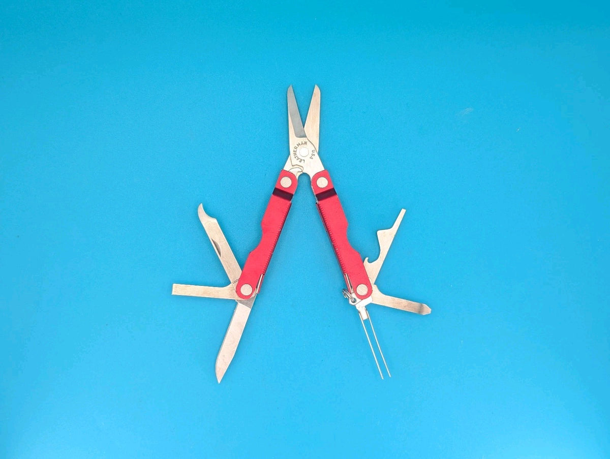 Leatherman Micra Multi-Tool Knife Scissors Key Ring! MIXED COLORS! LOT OF 5!