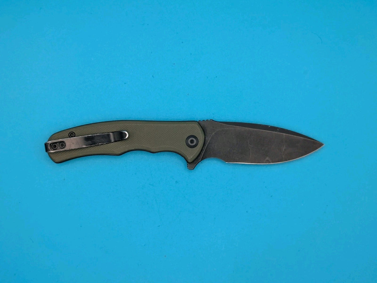 Civivi Mini Praxis Flipper Pocket Knife Liner Lock Plain Edge Blade! Olive Green
