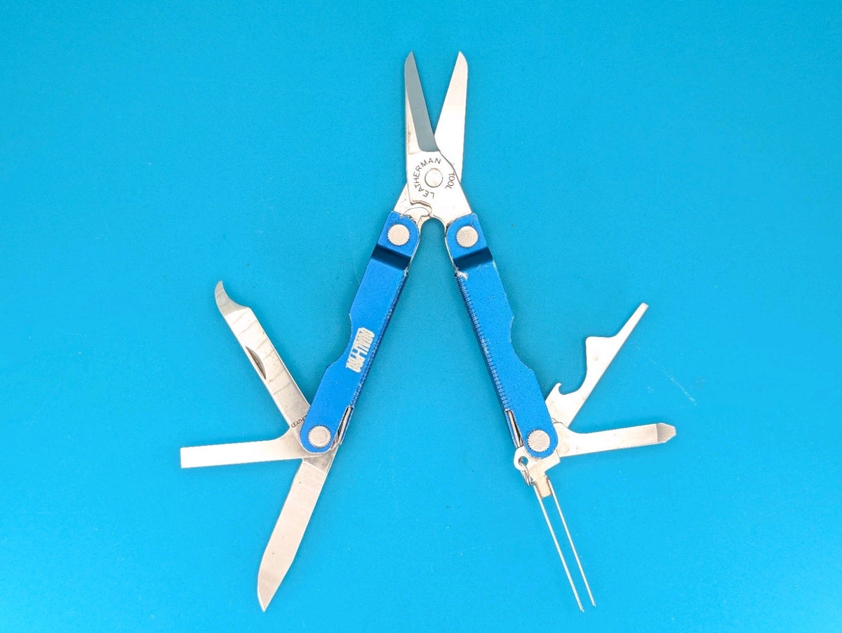 Leatherman Micra Multi-Tool, Knife, Scissors, Key Ring, Blue! *QUALI-PRO*