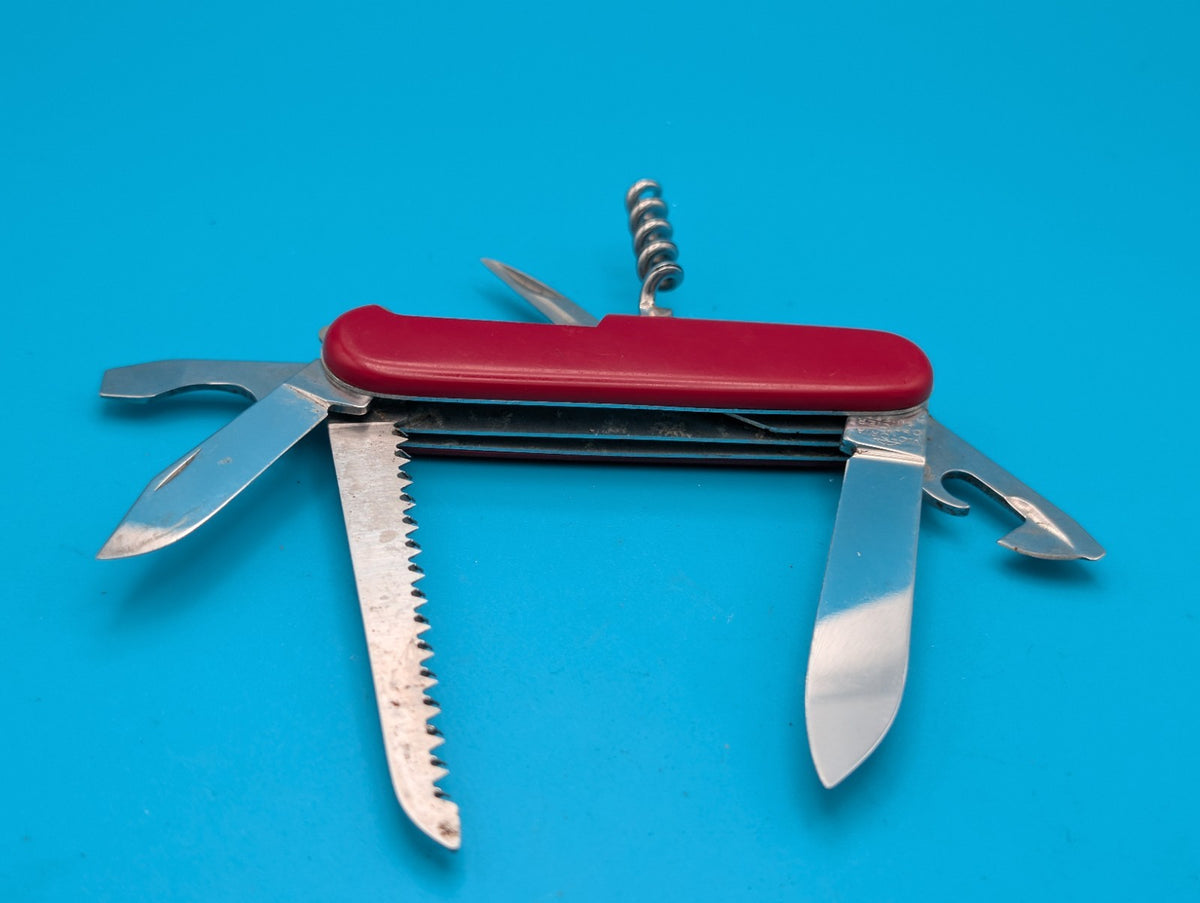 Vintage Victoria Victorinox Economy Camper Swiss Army Knife Multi Tool!