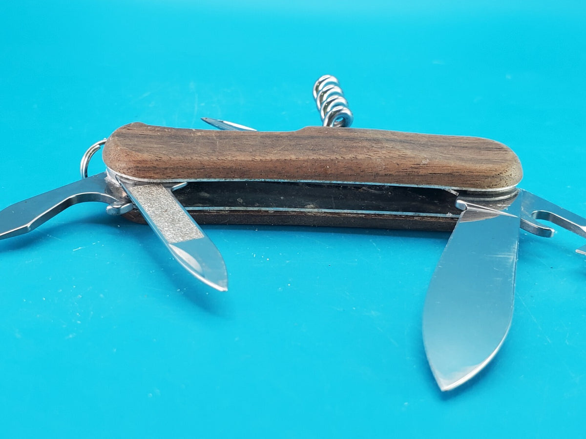 Victorinox Delemont EvoWood 10 85mm Swiss Army Knife Multi-Tool!