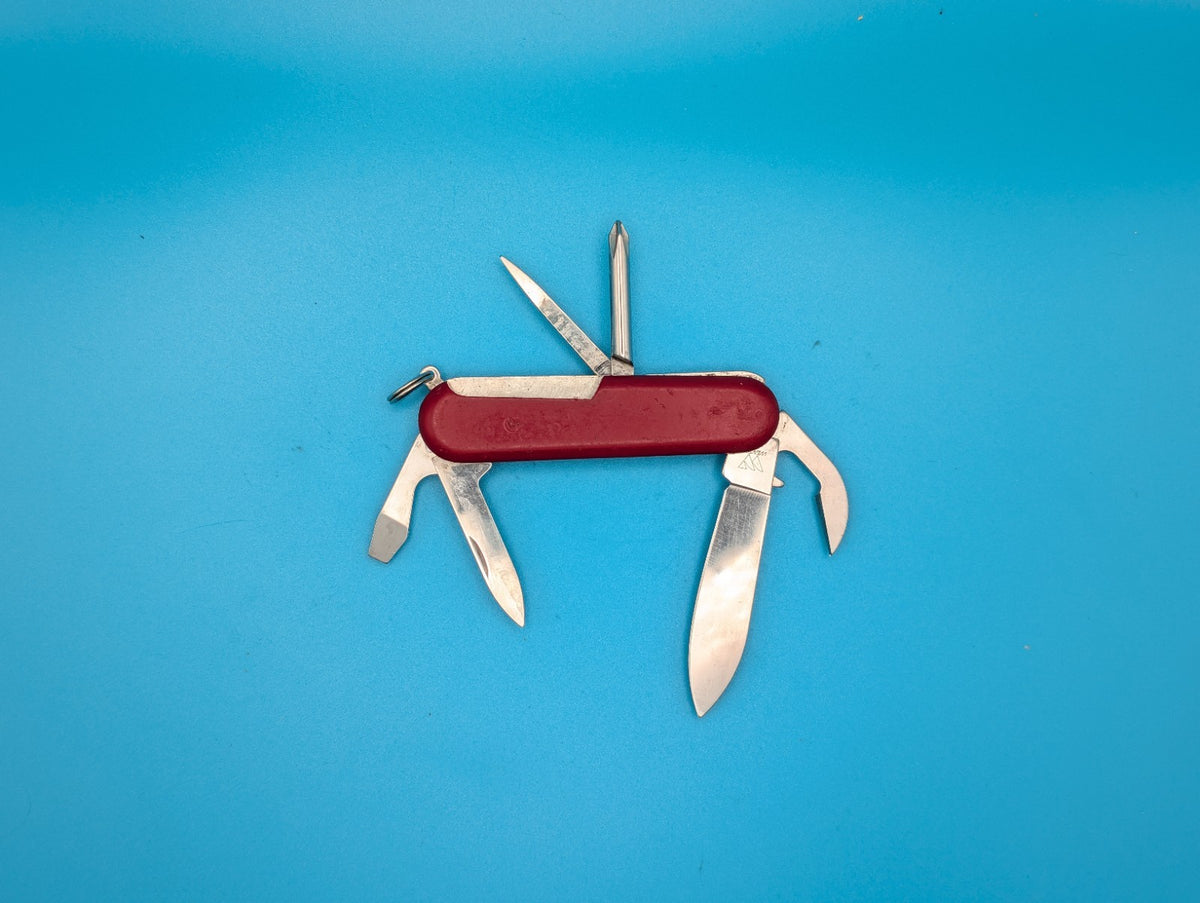 Wenger Highlander Red Swiss Army Knife Multi Tool! 85mm