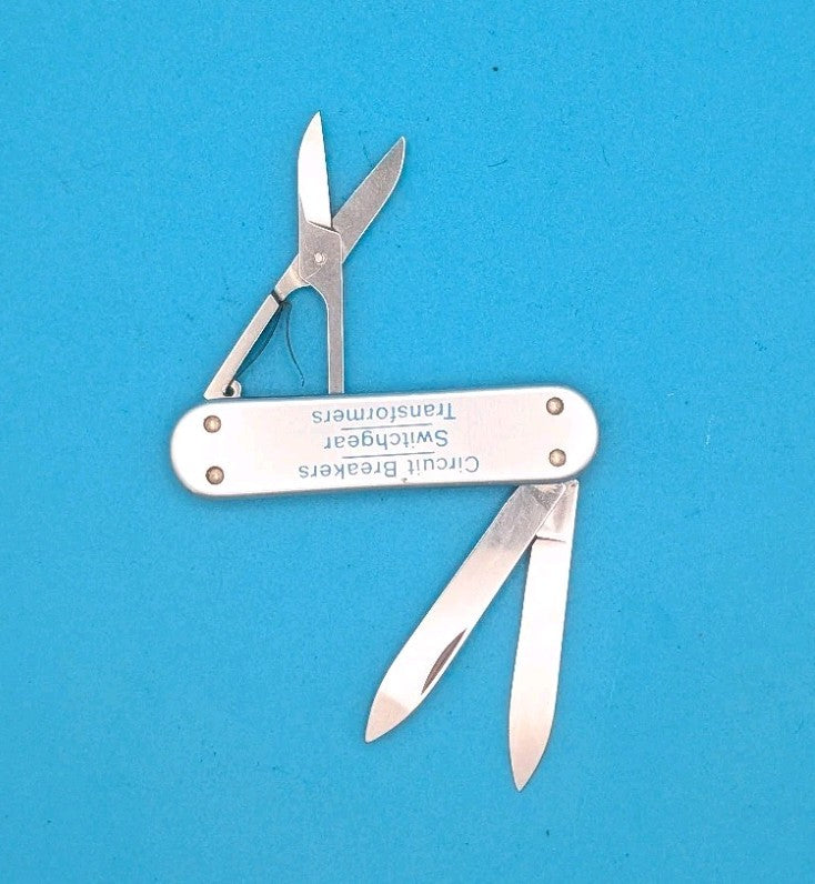 Vintage Victorinox Swiss Army Knife Silver Smooth Alox Companion 58mm