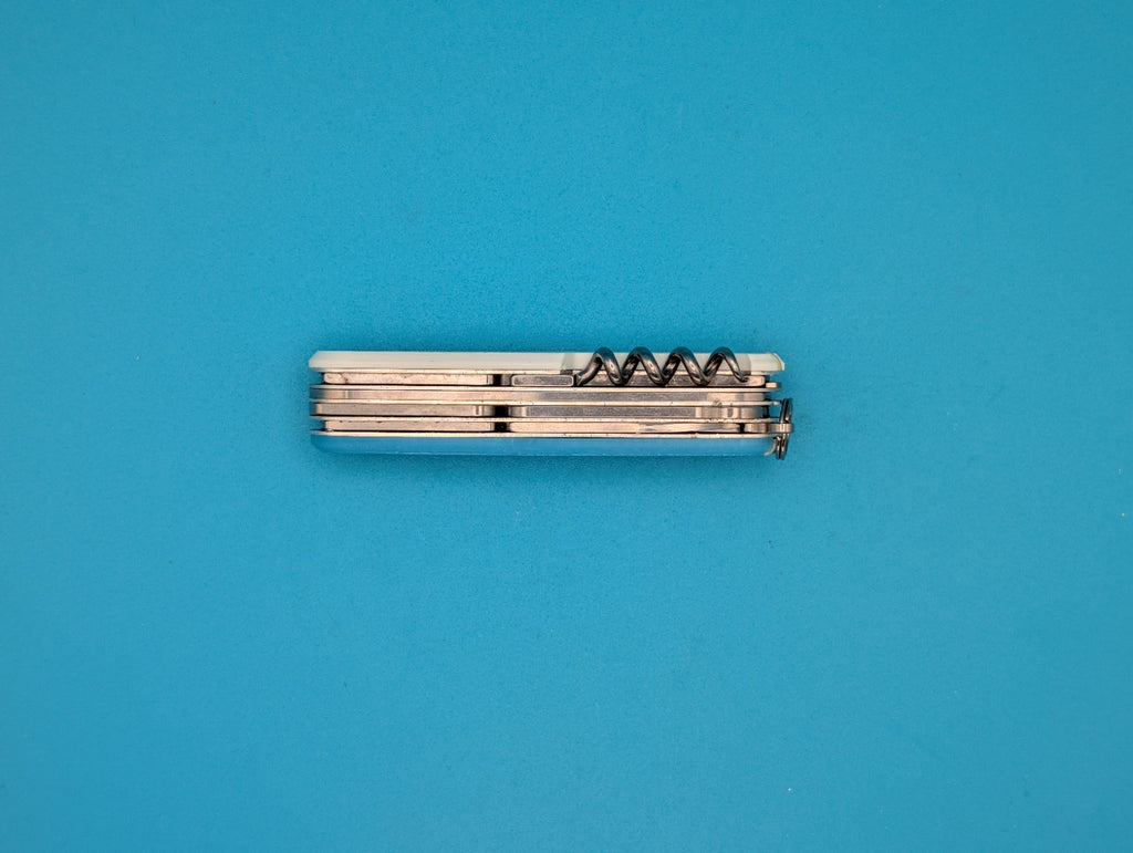 Custom Victorinox Huntsman Blue Glow in the Dark Swiss Army Knife Multi Tool!