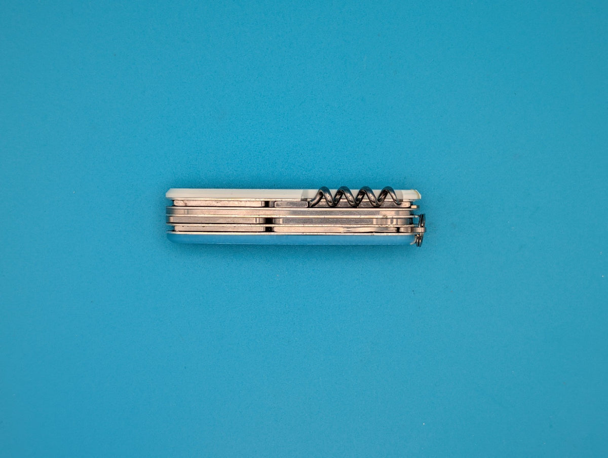 Custom Victorinox Huntsman Blue Glow in the Dark Swiss Army Knife Multi Tool!