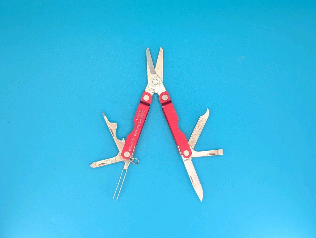 Leatherman Micra Multi-Tool Knife Scissors Key Ring! MIXED COLORS! LOT OF 5!