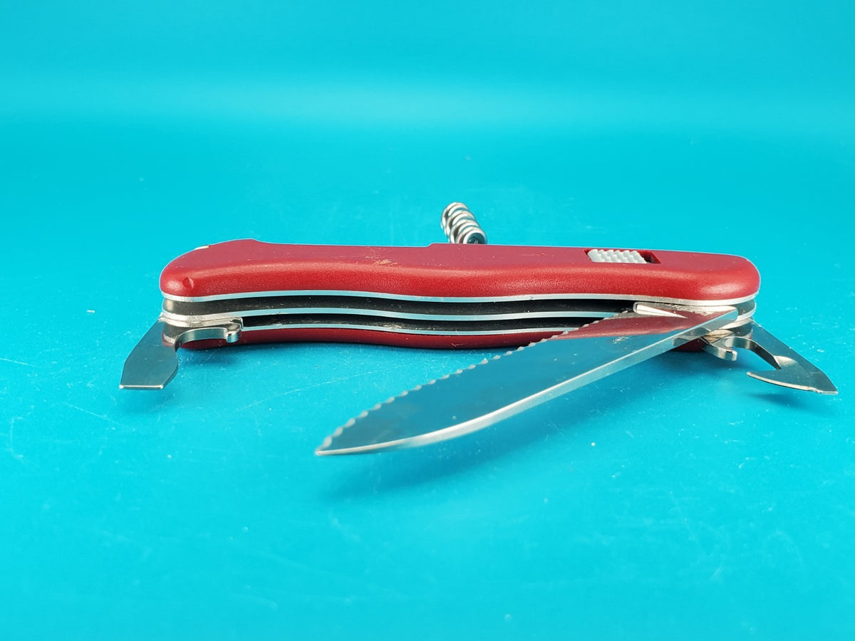 Victorinox Picnicker Red Swiss Army Knife Multi Tool! Original Slide Lock!
