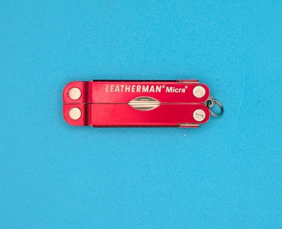 Leatherman Micra Multi-Tool, Knife, Scissors, Key Ring, Red!
