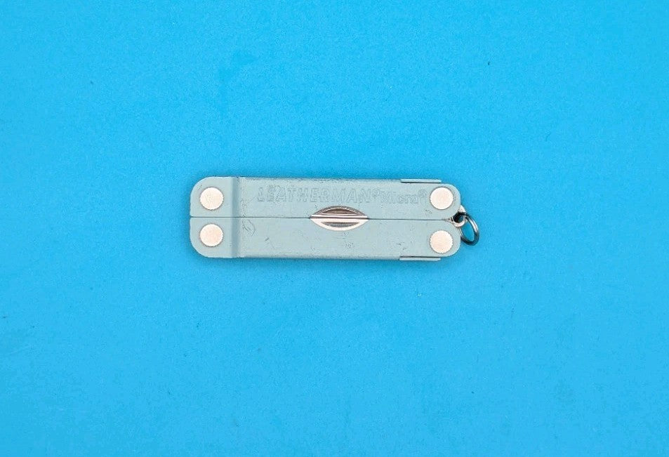 Leatherman Micra Multi-Tool, Knife, Scissors, Key Ring, Teal Blue!
