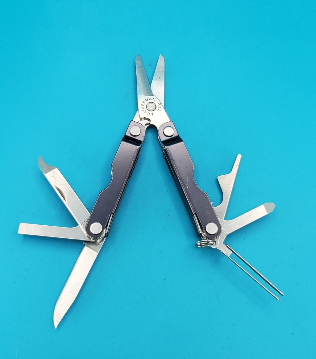 Leatherman Micra Multi-Tool, Knife, Scissors, Key Ring, Gray!