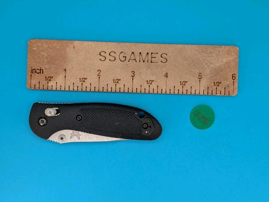 Benchmade Mini Griptilian 556 Black Handles 2.91" 154cm  Drop Point Pocket Knife