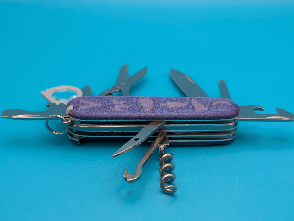CUSTOM VICTORINOX EXPLORER GLOW IN THE DARK SWISS ARMY KNIFE MULTI TOOL! 91mm