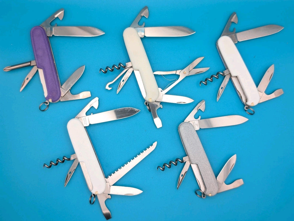 Custom Victorinox Variety Mix Swiss Army Knife Multi Tool! LOT OF 5!