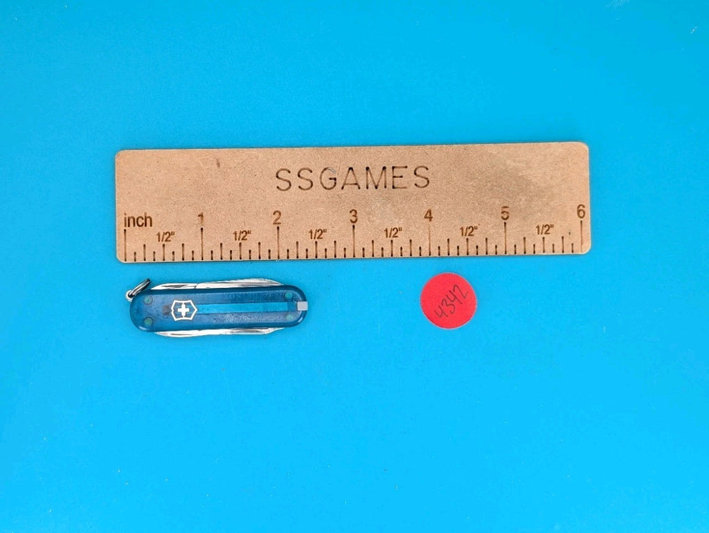 Victorinox Original MiniChamp Swiss Army Knife Multi Tool! Blue Translucent!