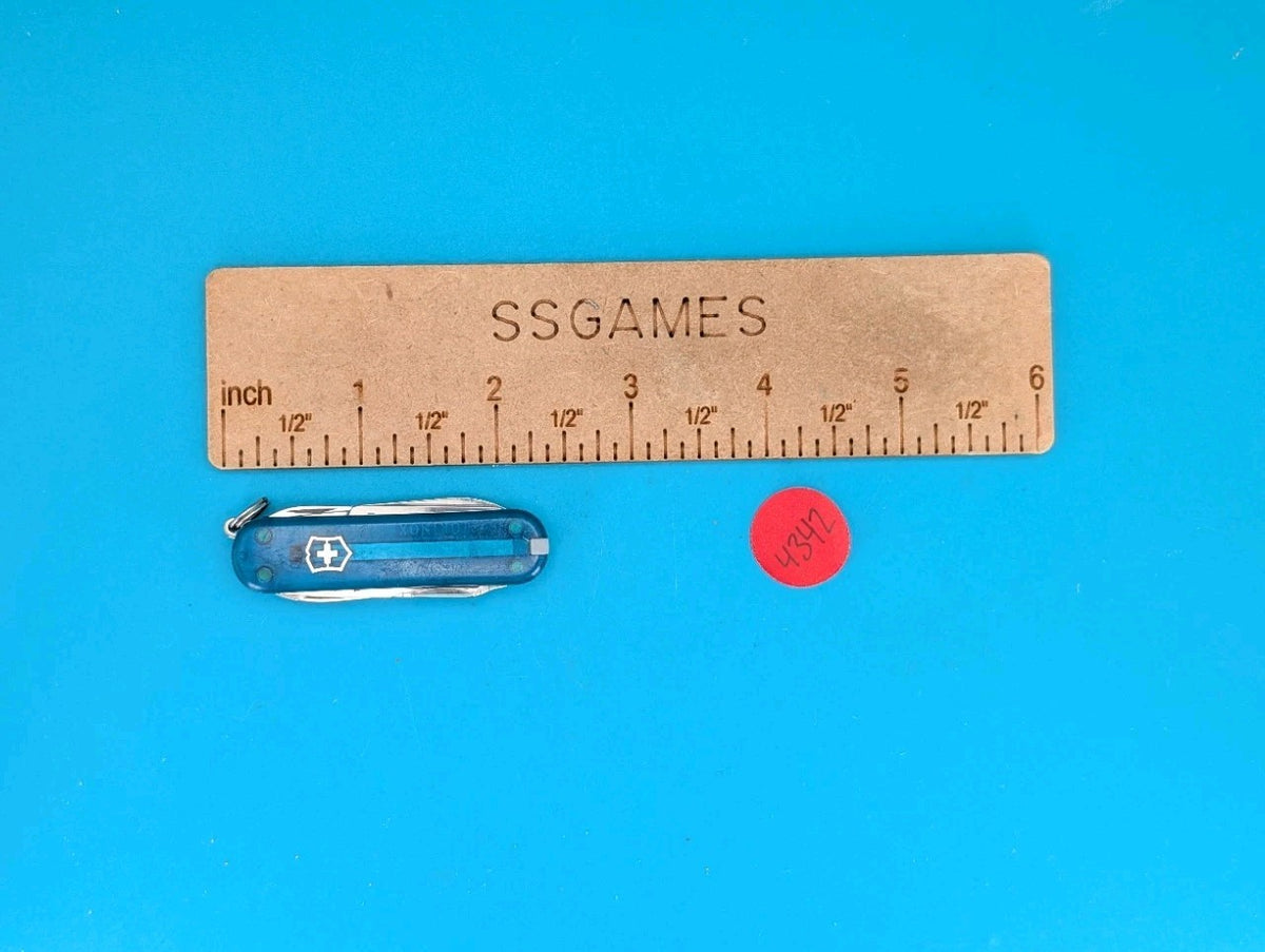Victorinox Original MiniChamp Swiss Army Knife Multi Tool! Blue Translucent!
