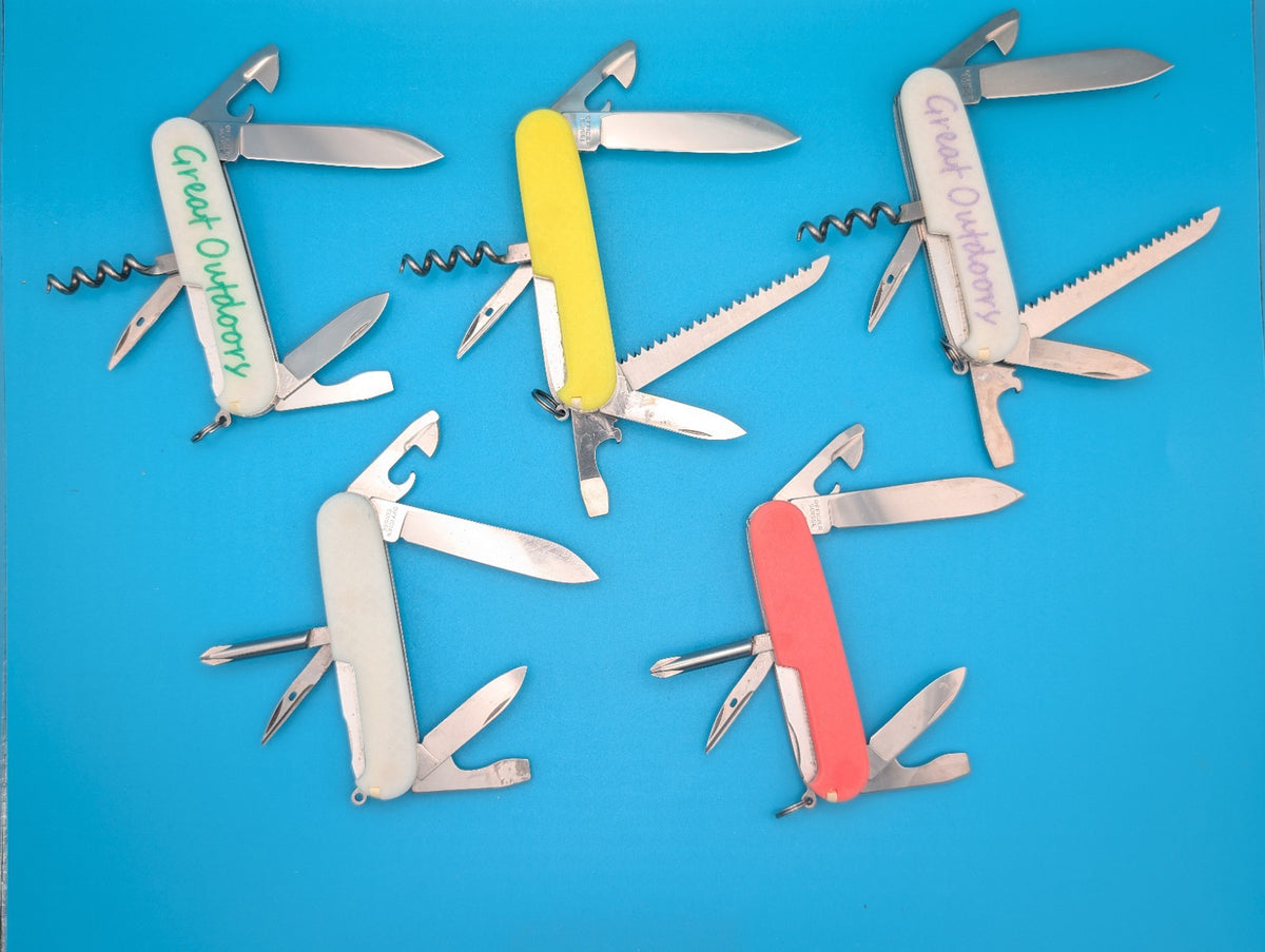 Custom Victorinox Glow in the Dark Swiss Army Knife Multi Tool! LOT OF 5!
