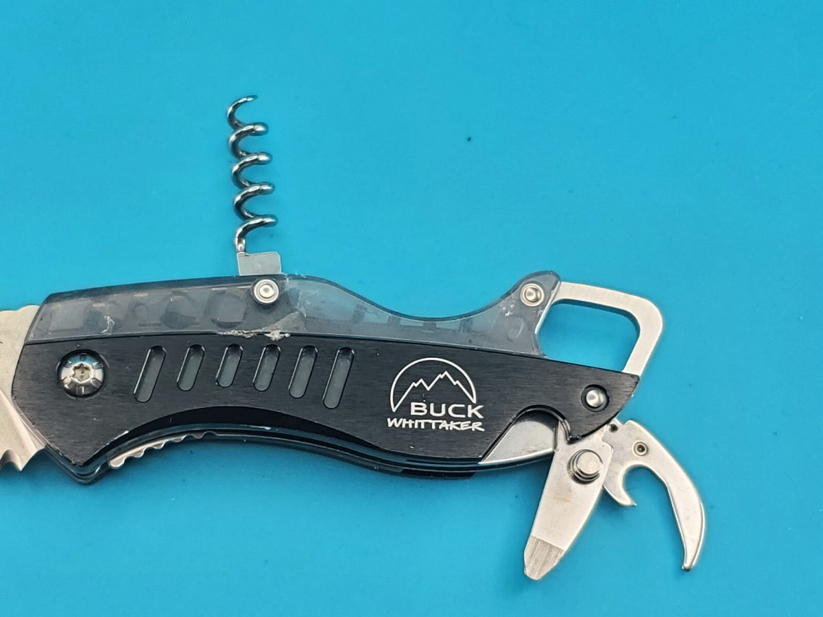 Buck Whittaker 760T Folding Pocket Knife Multi Tool Corkscrew