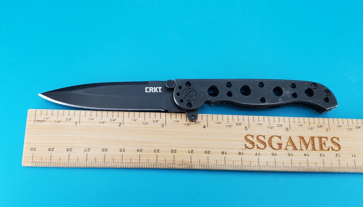 CRKT M16-01KS Carson Design Frame Lock Plain Edge Black Pocket Knife!!!