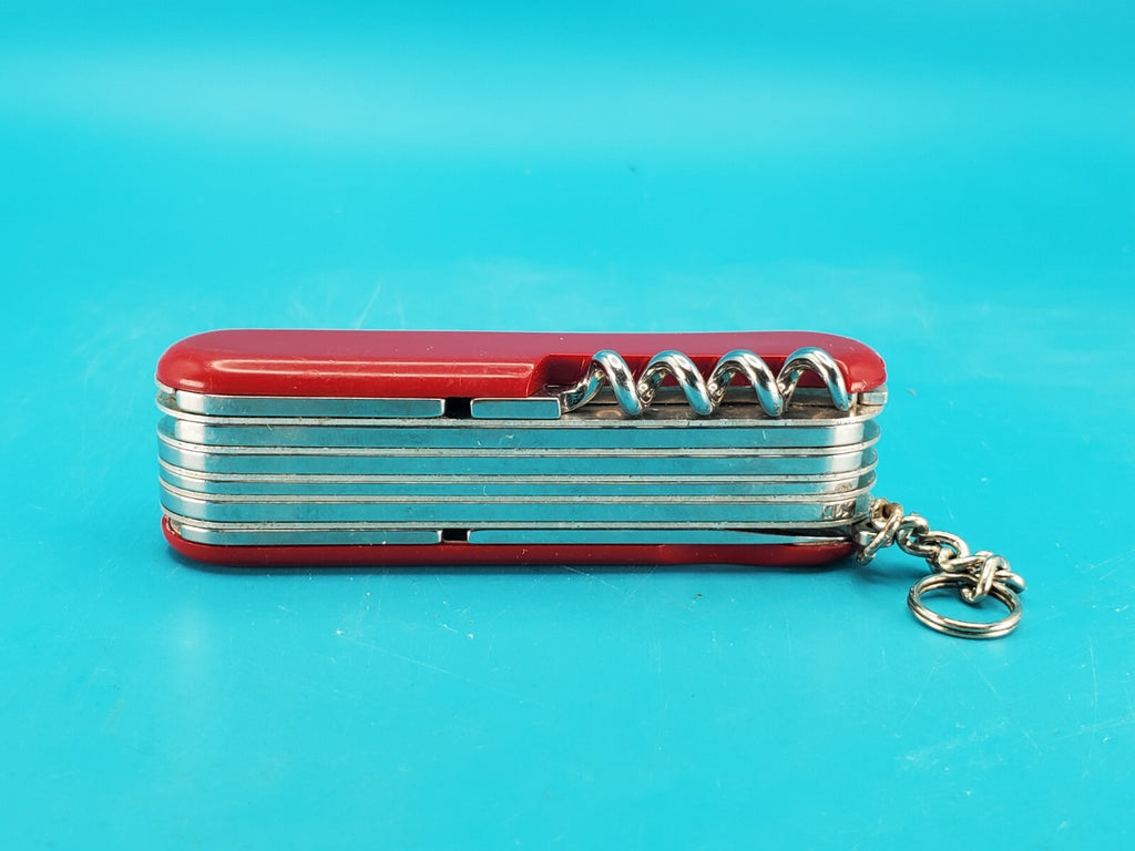 Vintage Wenger Motorist Red Swiss Army Knife Multi Tool!