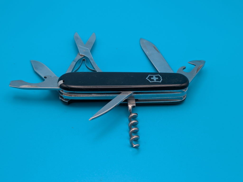 Vintage Victorinox Victoria 91mm Climber Swiss Army Knife Multi Tool!