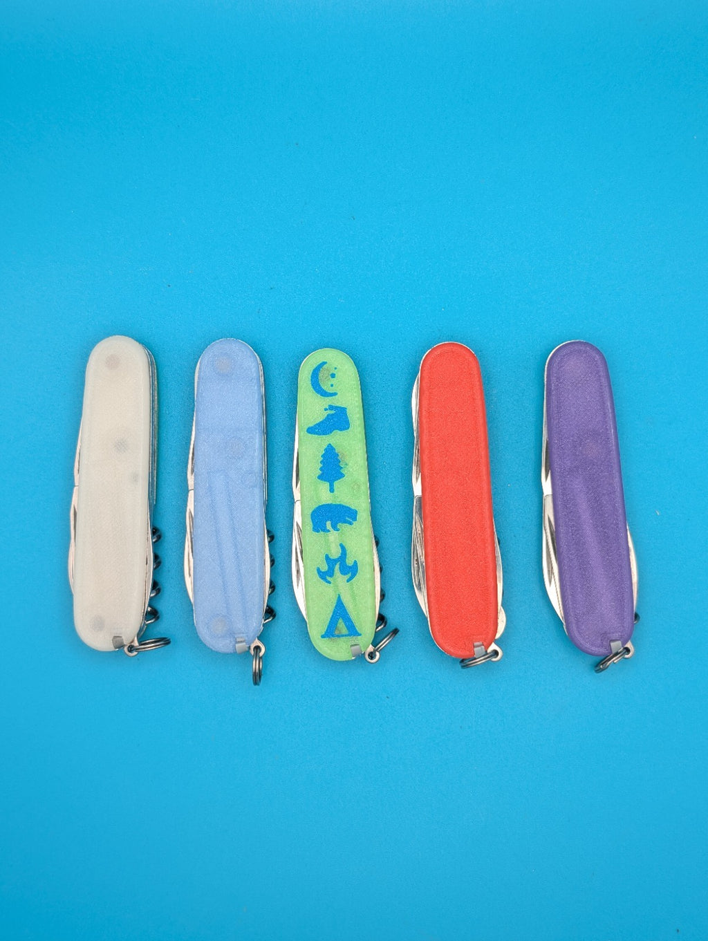 Custom Victorinox Glow in the Dark Swiss Army Knife Multi Tool! LOT OF 5!