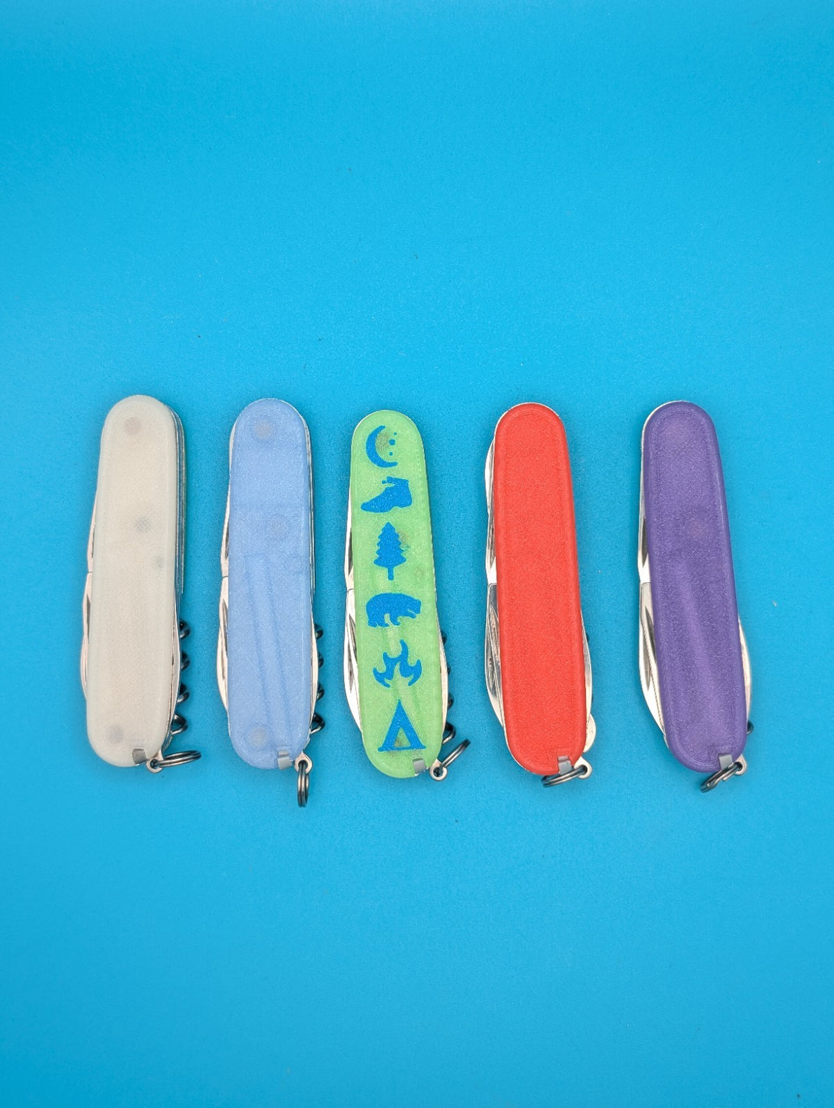 Custom Victorinox Glow in the Dark Swiss Army Knife Multi Tool! LOT OF 5!
