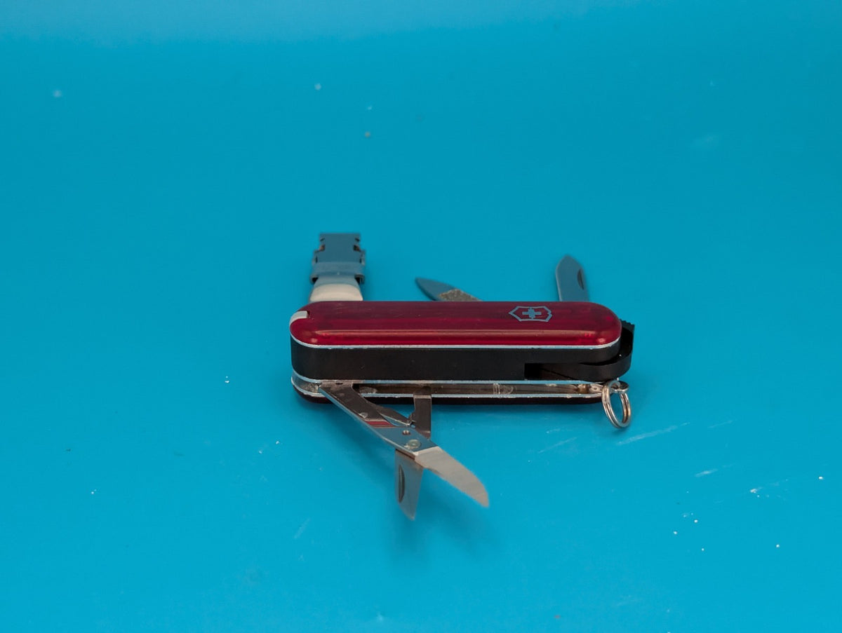 Victorinox Swiss Army Knife - Key Chain - Nail Clip 580 - Red Translucent!