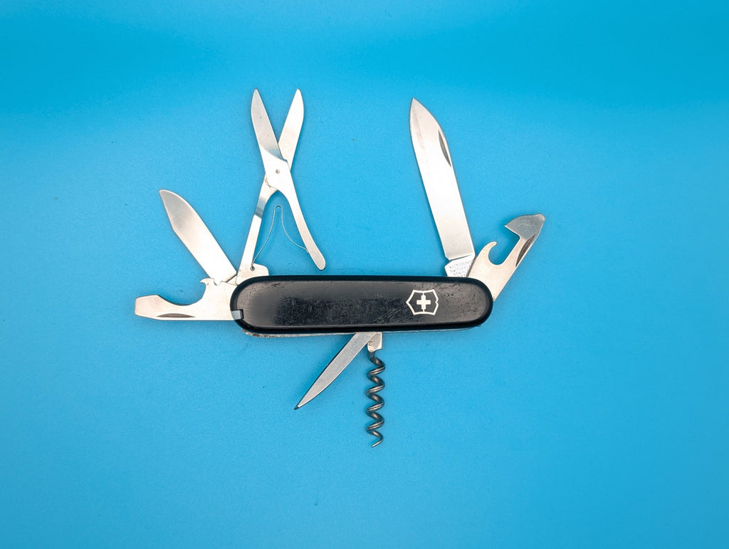 Vintage Victorinox Victoria 91mm Climber Swiss Army Knife Multi Tool!
