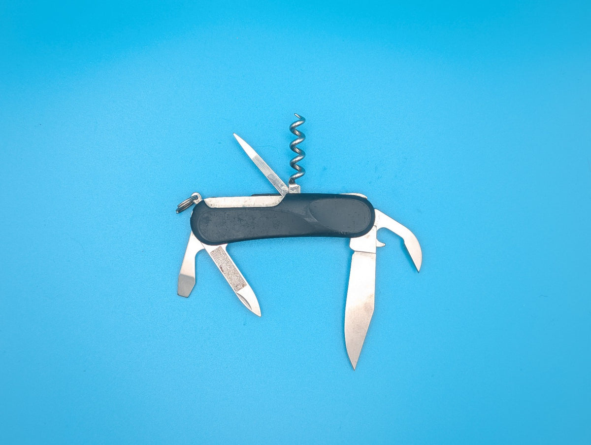 Wenger Taschenmesser Evolution 10 Soft Touch Black Swiss Army Knife!