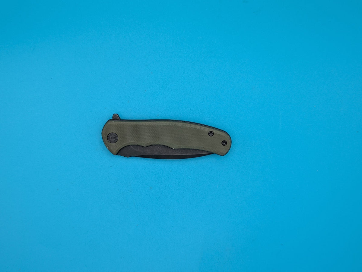 Civivi Mini Praxis Flipper Pocket Knife Liner Lock Plain Edge Blade! Olive Green