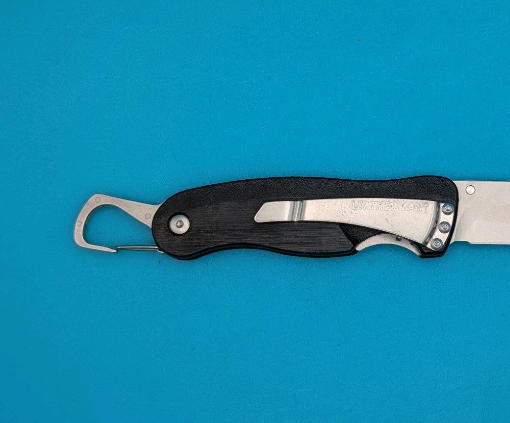 Leatherman Crater C33 Plain Edge Pocket Knife! Black!