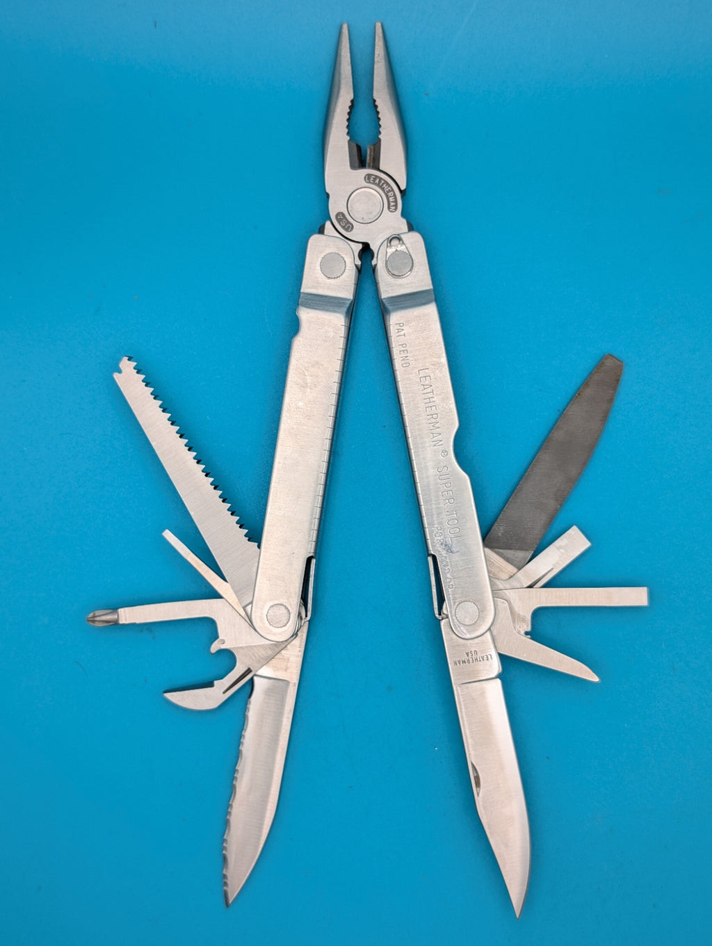 LEATHERMAN Super TOOL Multi Function Tool PLIERS, Stainless! 02/95 DATE